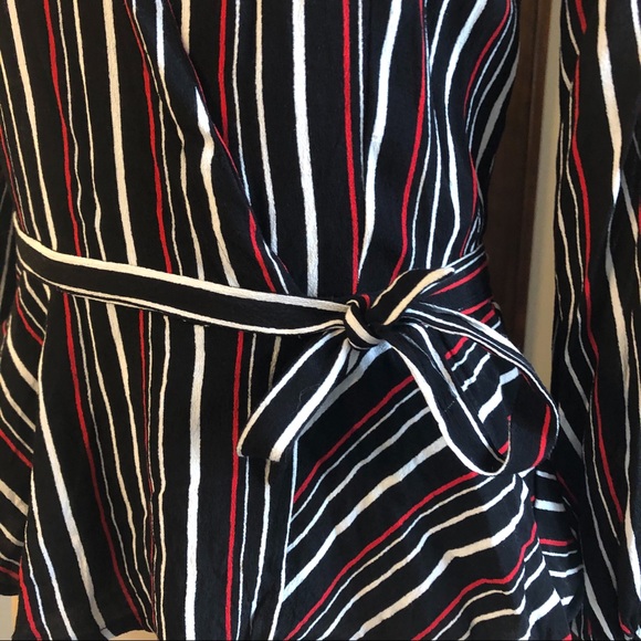 YUMI KIM Posh Life Surplice Wrap Stripe Blouse - Picture 5 of 8